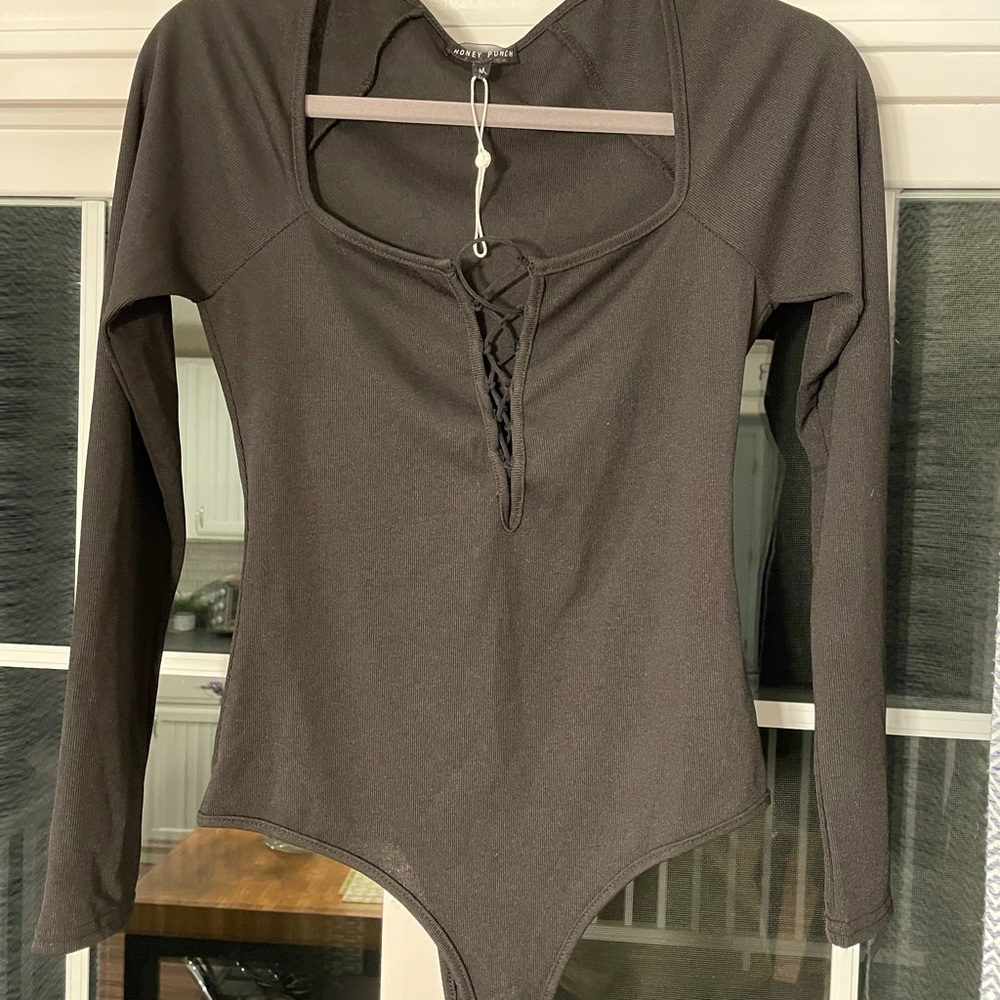 Black sexy bodysuit, size medium
